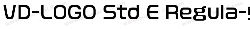 VD-LOGO Std E Regula字体转换